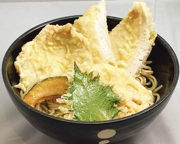 冷し)大山鶏のかしわ天ぷらそば