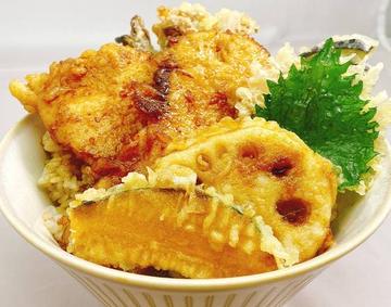 大山鶏のかしわ天丼