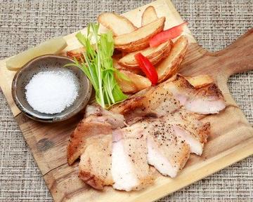 豚ロース肉ステーキ200g ライス付きPork Loin Steak 200g