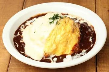 ふわふわチーズのデミオムライス