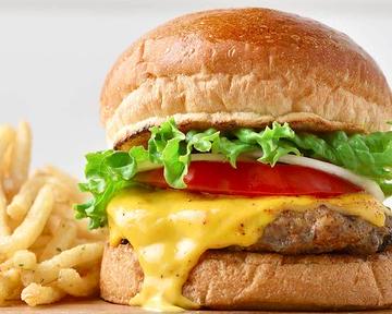 チェダーチーズバーガー(ポテトセット) Cheddar Cheese