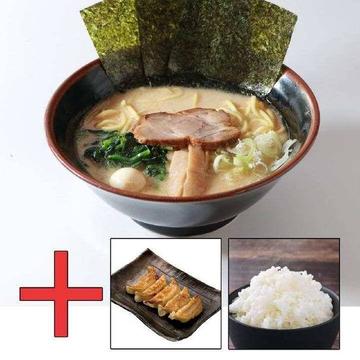 味噌とんこつ餃子ライスセット(5個) Miso Tonkotsu Ramen and Gyoza Dumplings (5 Pieces) and Rice