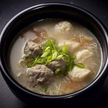 水餃子入りソルロンタン(水餃子7個) Dumpling Seolleongtang