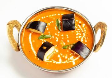 ナスキーマカレー (egg plant keema curry)