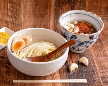 辛辛魚つけめん味玉のせ