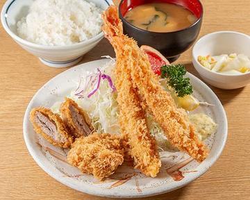 ヒレえび盛り合わせ定食
