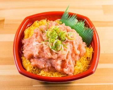 (福岡どん丸限定ご飯大盛無料)スペシャルねぎとろ丼 Special Negitoro Rice Bowl