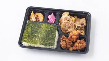 のり生姜焼き+からあげ弁当