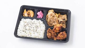 生姜焼き+からあげ弁当