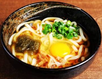 月見うどん Udon with Egg