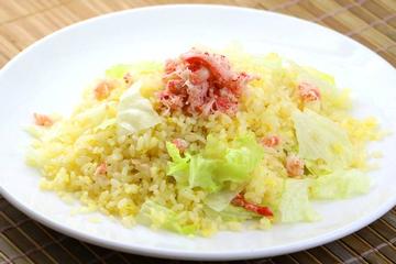 カニレタスチャーハン
