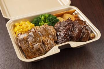 濃厚醤油だれハーフ＆ハーフ弁当(カルビ100g＆ハラミ100g)