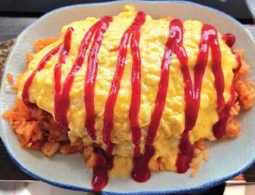 山盛りオムライス Extra rice omlet