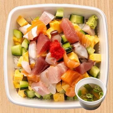 バラ海鮮丼★味噌汁サービス