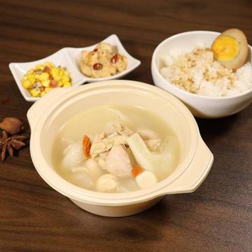 【汁定食】にんにくと手羽元スープ【蒜頭湯定食】
