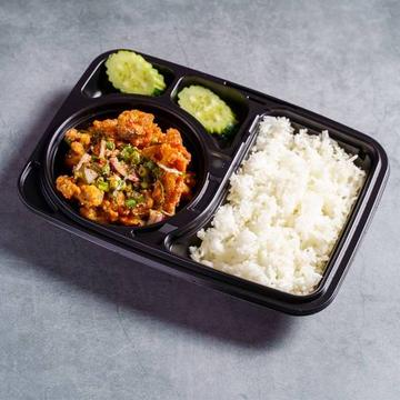 鳥揚げのスパイシーサラダ+ご飯セット