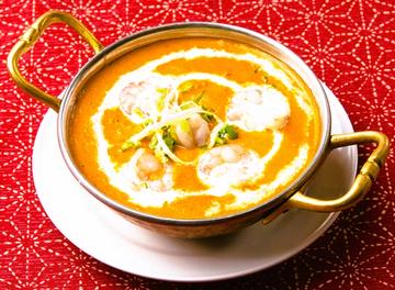 バターエビカレーナンセット (Butter Ebi Curry Nan Set)