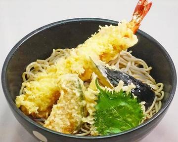 【オススメ★】冷やし大海老天ぷらそば《並》