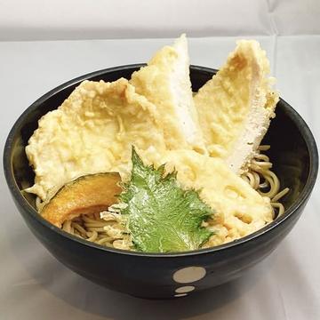 冷し 大山鶏のかしわ天ぷらそば