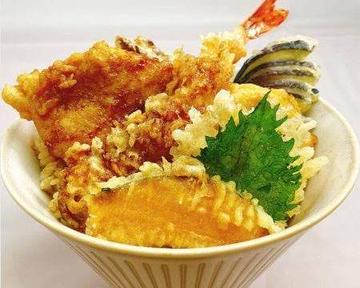 大海老かしわ天丼《鶴》