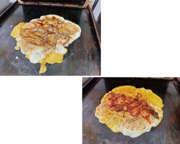 油かすイカ焼き＆キムチイカ焼き