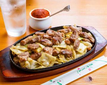 鉄板焼肉1人前 Hot Plate Grilled Meat - Serves 1