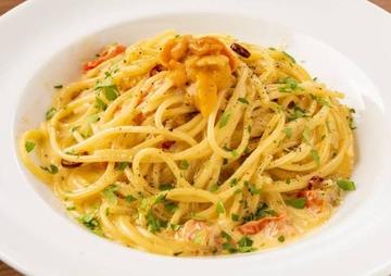 ウニのクリームパスタ
