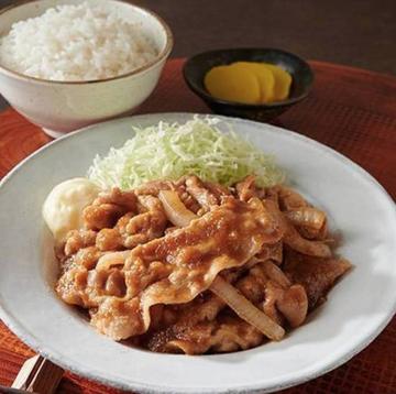 生姜焼き弁当・Grilled pork with ginger sauce
