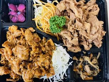 2way一キロ豚焼肉弁当(醤油ダレ&キムチ)