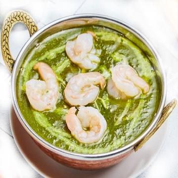サグプロウンカレー Sag Prawn Curry