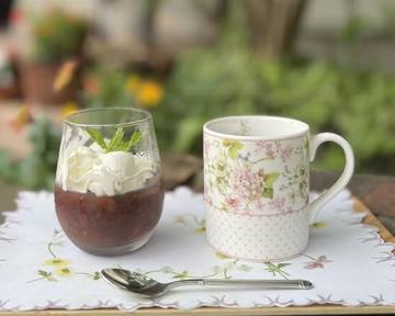 冷やしおぜんざいセット (おぜんざいとホットコーヒー)