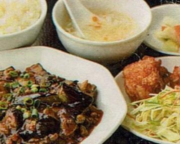麻婆茄子定食