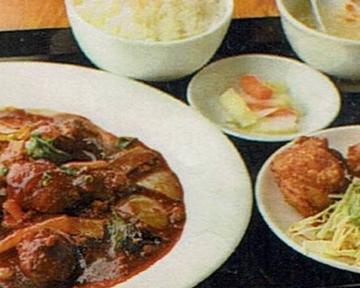 麻婆カキ定食