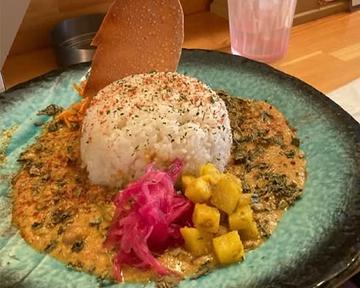 ひよこ豆とほうれん草カレー