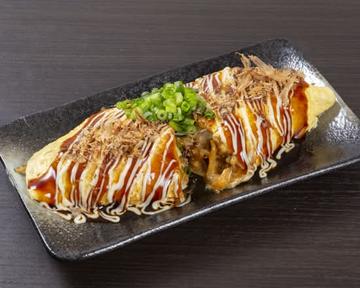 オムソバ(納豆入り)