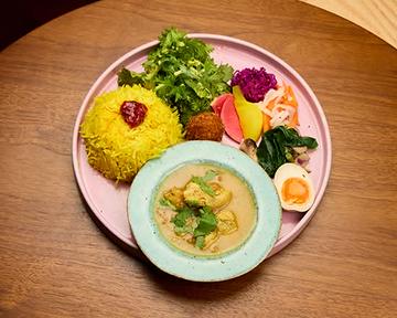 大山鶏のネパールカレー