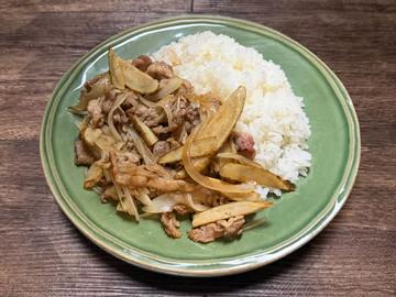 牛焼肉ごぼう飯