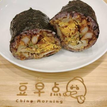 豆早点おにぎり辛口(豆早点、辣味)