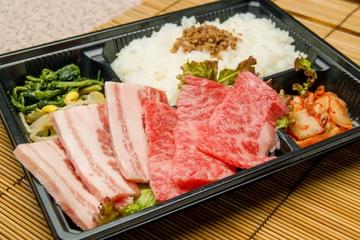 黒毛和牛カルビ＆豚カルビ弁当