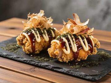 【お試し!】タコチキン(タコ焼き風)(骨なし) (2P) - Takoyaki-Style Fried Chicken (Boneless)