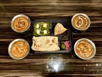 ベジタリアンサモサ弁当(1種類) Vegetarian Samosa Bento(1Curry)