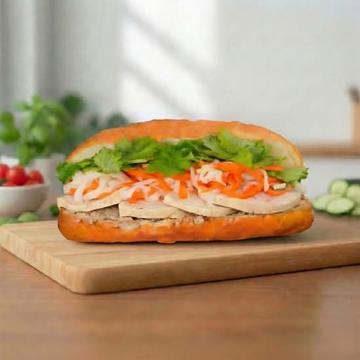 ベトナムハムバインミー (レバーパテ入り) | Vietnamese Ham Banh Mi (with Liver Pate)