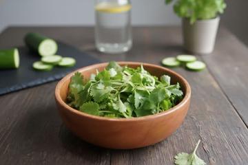 フレッシュパクチーサラダ | Fresh Coriander Salad