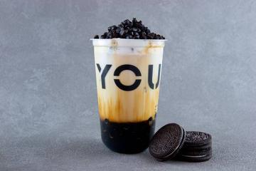 オレオ黒糖タピオカラテOreo brown sugar latte