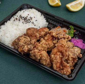 からあげ弁当4個 4Pieces bento box！