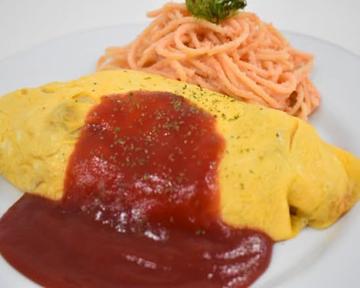 ケチャップオムライス+ミニパスタセット