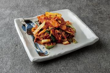 鉄板豚キムチ ～にんにく醤油味～Teppan Grilled Pork and Kimchee