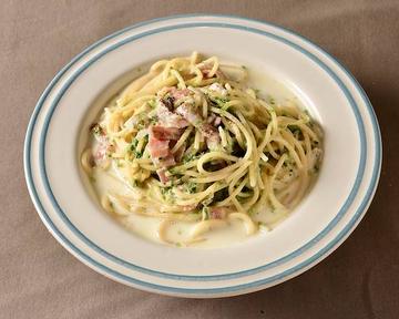 生青海苔のクリームソーススパゲッティ Fresh Green Laver Cream Sauce Spaghetti