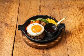 テリヤキエッグハンバーグ Teriyaki Egg Hamburg Steak