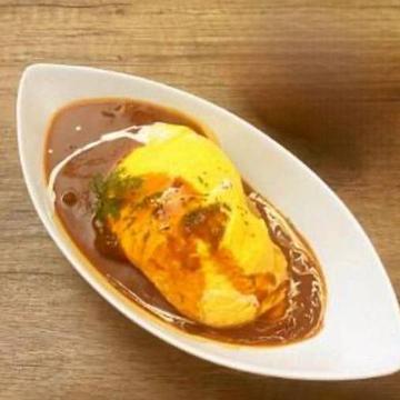 名物オムライスのハヤシソース(サラダ無)